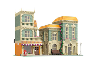 design custom building using lego bricks