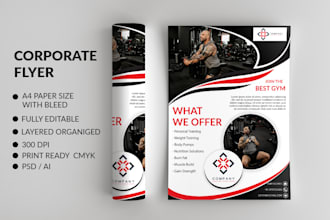 design best quality corporate flyer for your business