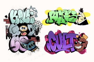 design tshirt cartoon character graffiti