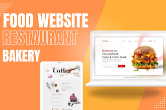 build shopify grocery website, coffee, bakery, food ordering, restaurant website