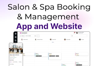 provide salon and spa booking  management app and website