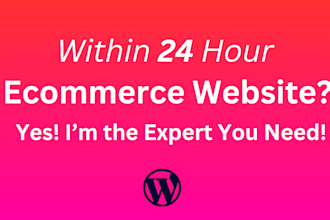 design a wordpress ecommerce website and online store