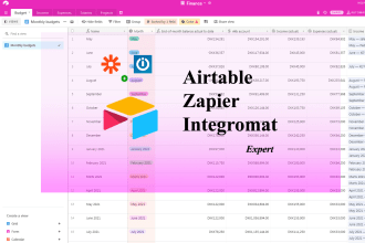 build airtable bases and automate with block script, zapier, integromat