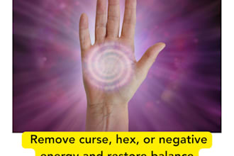 remove curse, hex, or negative energy and restore balance