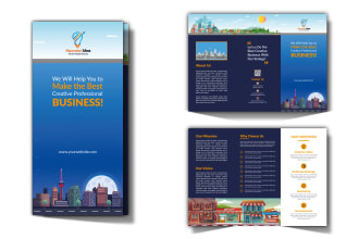 design corporate real estate company business flyers, bifold trifold brochures