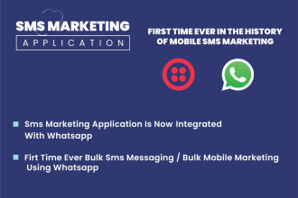 build bulk sms app using twilio, plivo, signalwire,vonage