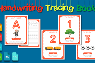 make a custom tracing workbook for kids