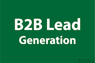 do b2b lead generation and find email addresses by linkedin and web research