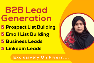 provide valid email list building linkedin b2b lead generation