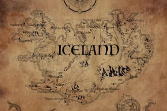 create a vintage style map