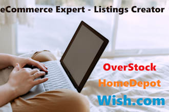 create wish home depot and overstock variation listings in bulk