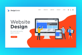 create professional landing page UI UX designs for websites