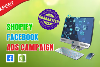 create and manage shopify facebook ads campaign  meta ads