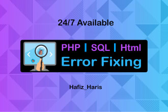 fix php, sql, html, css, and responsive issues