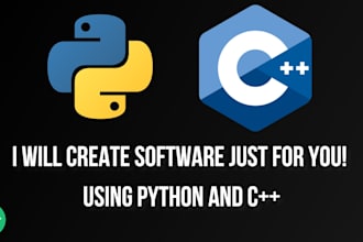 create a software for you using python or cpp