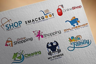 design ecommerce online store logo for shopify website, ebay, etsy