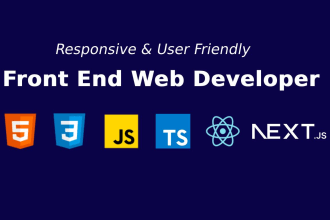 be your front end web developer