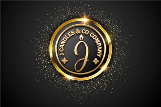 design shine 3d metallic gold logo