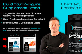 be your expert supplement consultant for your health supplement business