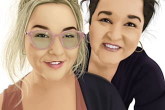 cartoon realistic of your photo