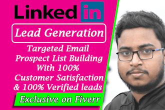 do linkedin lead generation and prospect list building