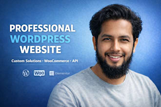 build a professional wordpress website with custom features