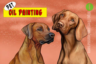 make pet painting using photo