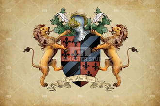 create a stunning heraldic logo