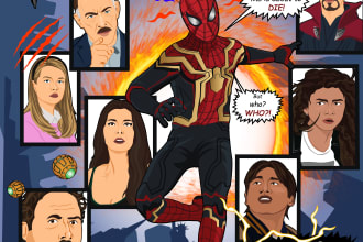 draw a fan art of your favorite superheroe in my own style