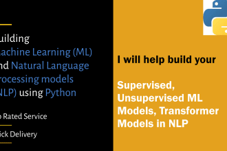 do machine learning, natural language processing  using python