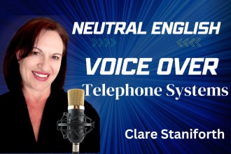 record a neutral english telephone message