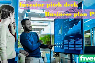 design investor pitch deck and power point presentation