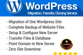 clone, migrate, copy or backup complete wordpress website