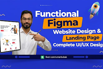 create figma website design, figma landing page