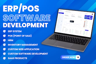 create erp,pos,hrm,saas inventory or any kind software using php laravel node js