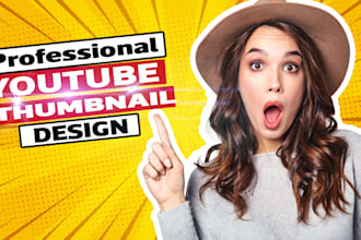 design attractive youtube thumbnail