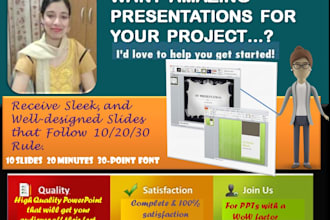design professional attractive presentation for your project