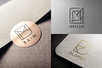 design your luxury minimalist name logo