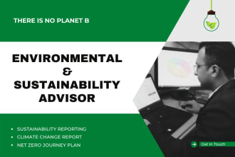 write on environmental sustainability and climate change