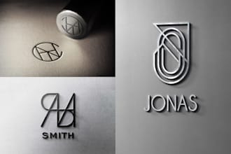 make your luxury elegant name logo
