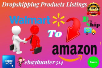 do walmart to amazon products listings