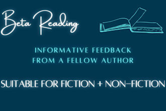 beta read your manuscript