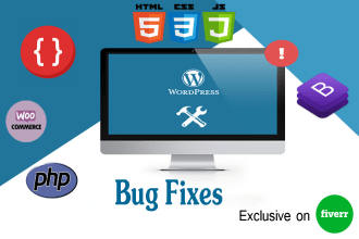 fix any wordpress error or bug fixes your website in 4 hours