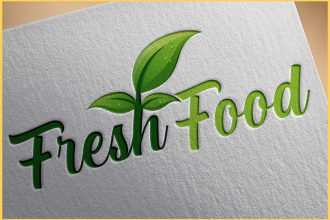 design customized food, coffee shop, cafe, bakery, bbq, and restaurant logo