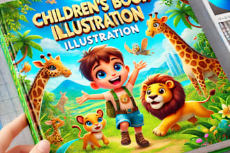 illustrate children story book illustration, children story, book illustration