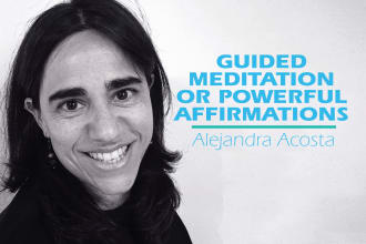 record guided meditations or powerful affirmations in latin american voice