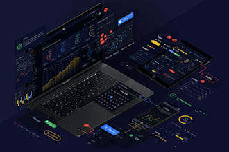 create an awesome dashboard web UI UX design, website UI design