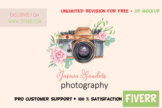 design 2 logo  custom feminine  watercolor or floral