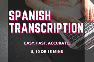 do spanish transcription of audio or video