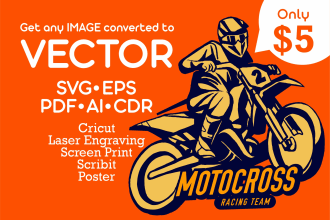 convert raster to vector, vector tracing in svg, eps, pdf, ai, cdr